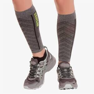 NEW ZENSAH unisex featherweight compression leg sleeves in heather grey